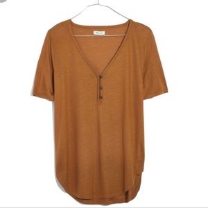 Madewell button tee